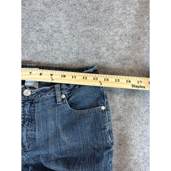 No Boundaries Jeans Womens Juniors 7 Blue Stretch Flared Low Rise Streetwear Y2K - Picture 6 of 6